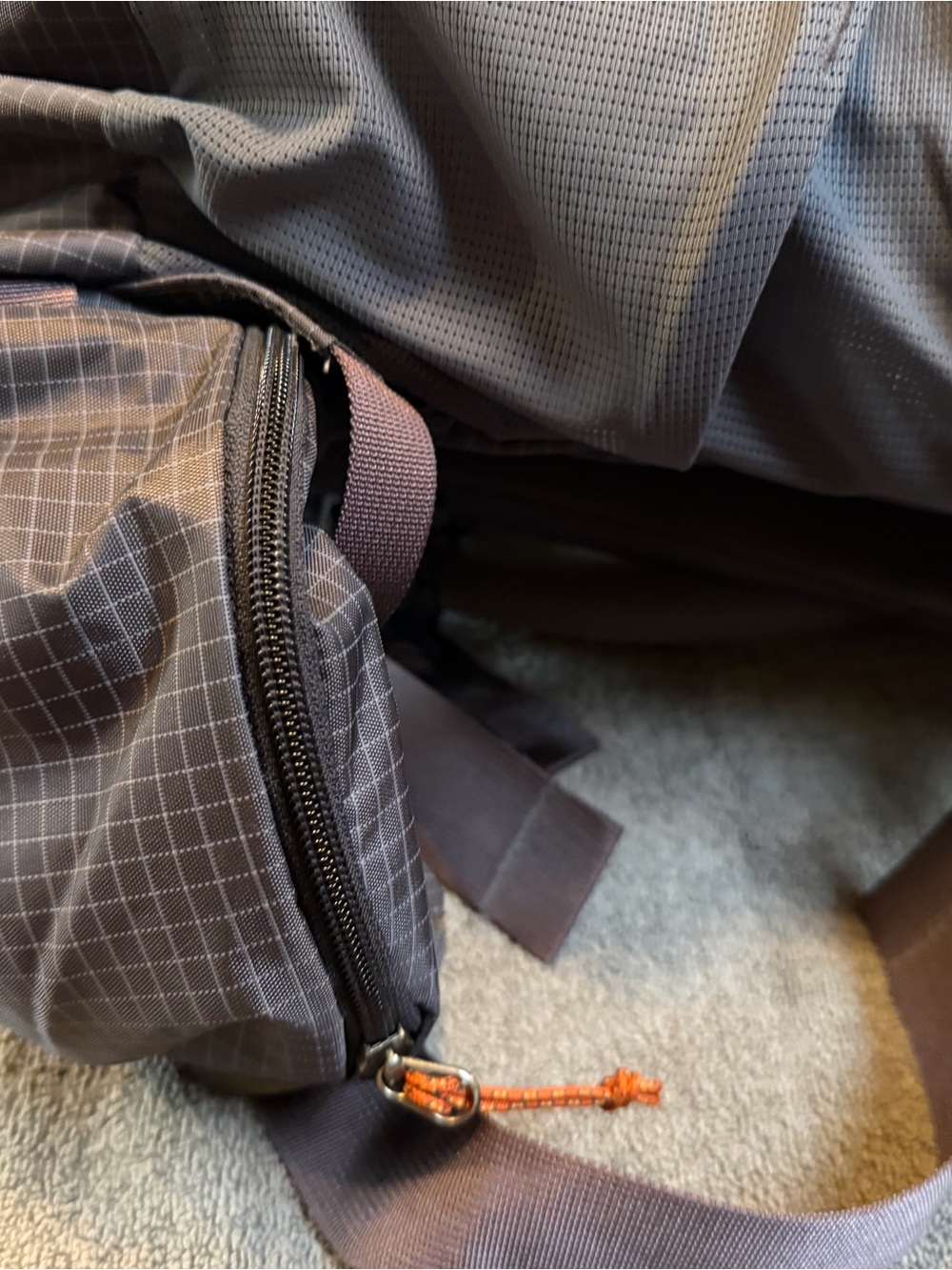 REI Trail 40 Women’s Backpack - Slate Gray with Orange Accents - Picture 4 of 5